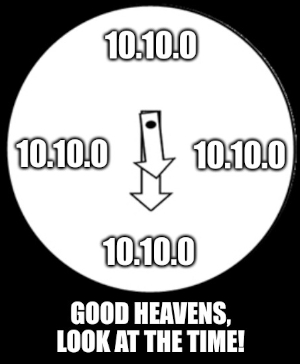 Good heavens, look at the time!