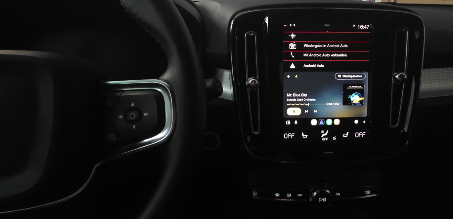 Photo of the Android Auto integration