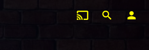 Screenshot of a custom yellow color for the icon buttons in the top right of the screen
