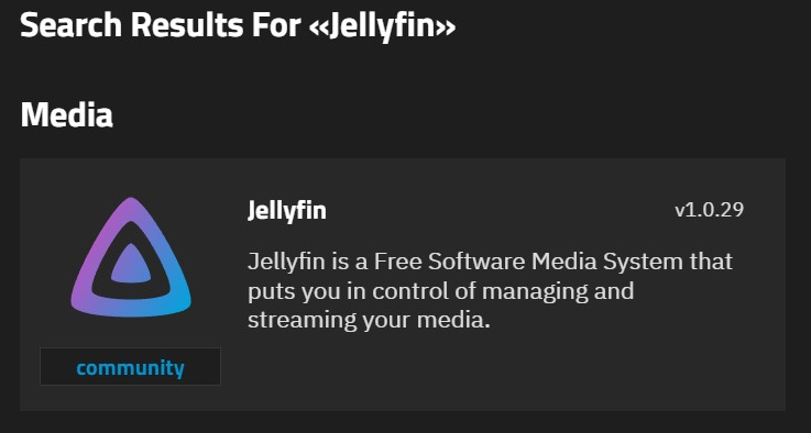 Jellyfin App Widget